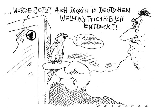 Cartoon: dioxin (medium) by Andreas Prüstel tagged lebensmittelsicherheit,futtermittel,dioxinskandal,dioxin,dioxin,dioxinskandal,lebensmittelsicherheit,futtermittel
