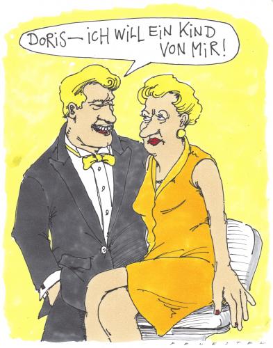 Cartoon: doris und dirk (medium) by Andreas Prüstel tagged paar,kinderwunsch,beziehung,paar,kinderwunsch,kinder,narzissmus,beziehungskiste,baby,ehevertrag,familie,familienplanung,geburt,hochzeit,heirat,kind,macho,pärchen,partnerschaft,rollenbild,schwangerschaft,sohn,sorgerecht,tochter,vaterrolle,sex,fortpflanzung,nachfahre,erbe,ebenbild,nachkomme