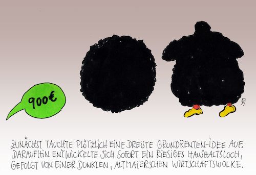 Cartoon: dreiste idee (medium) by Andreas Prüstel tagged hubertus,heil,grundrente,haushaltsloch,wirtschaftsabschwung,altmaier,cartoon,karikatur,andreas,pruestel,hubertus,heil,grundrente,haushaltsloch,wirtschaftsabschwung,altmaier,cartoon,karikatur,andreas,pruestel