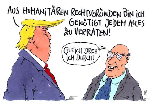 Cartoon: durchdreher (medium) by Andreas Prüstel tagged usa,trump,geheimdienste,informationsweitergabe,russland,humanität,cartoon,karikatur,andreas,pruestel,usa,trump,geheimdienste,informationsweitergabe,russland,humanität,cartoon,karikatur,andreas,pruestel