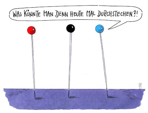 Cartoon: durchstecher (medium) by Andreas Prüstel tagged sondierungsgespräche,spd,cdu,csu,stillschweigen,themen,durchstechen,cartoon,karikatur,andreas,pruestel,sondierungsgespräche,spd,cdu,csu,stillschweigen,themen,durchstechen,cartoon,karikatur,andreas,pruestel