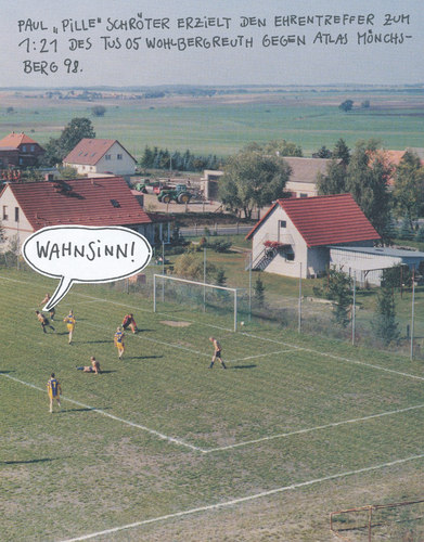 Cartoon: ehrentreffer (medium) by Andreas Prüstel tagged fussball,kreisklasse,ehrentreffer