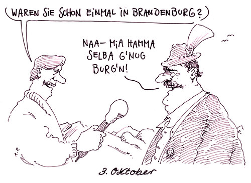 Cartoon: einheitstag (medium) by Andreas Prüstel tagged einheitstag,deutscheeinheit,feiertag,brandenburg,bayern,cartoon,karikatur,andreas,prüstel,einheitstag,deutscheeinheit,feiertag,brandenburg,bayern,cartoon,karikatur,andreas,prüstel