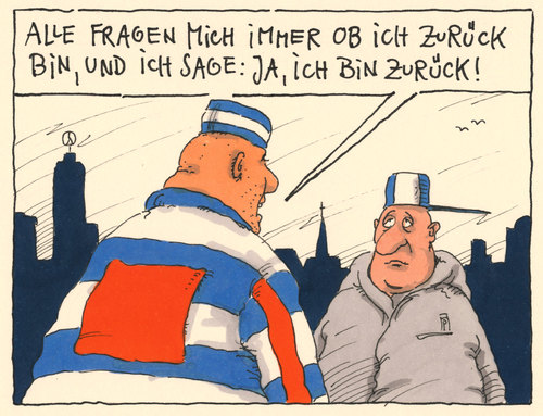 Cartoon: entlassen (medium) by Andreas Prüstel tagged knast,gefängnis,jva,knastkleidung,entlassung,rückkehr,cartoon,karikatur,andreas,pruestel,knast,gefängnis,jva,knastkleidung,entlassung,rückkehr,cartoon,karikatur,andreas,pruestel