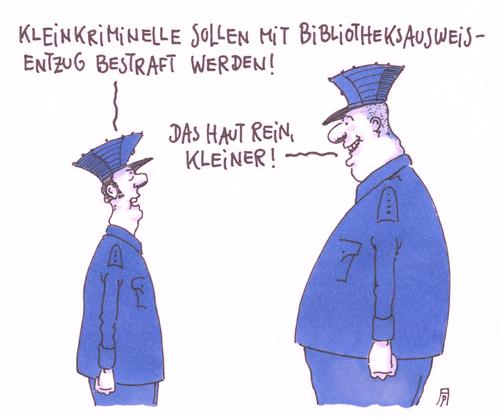 Cartoon: entzug (medium) by Andreas Prüstel tagged führerscheinentzug,kleinkriminelle,bibliotheksausweis,polizei,cartoon,karikatur,andreas,pruestel,führerscheinentzug,kleinkriminelle,bibliotheksausweis,polizei,cartoon,karikatur,andreas,pruestel