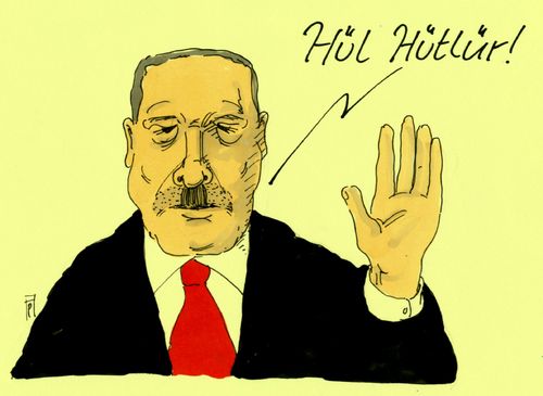 Cartoon: erdoadolf (medium) by Andreas Prüstel tagged erdogan,türkei,hitler,diktatur,diktator,cartoon,karikatur,andreas,prüstel,erdogan,türkei,hitler,diktatur,diktator,cartoon,karikatur,andreas,prüstel