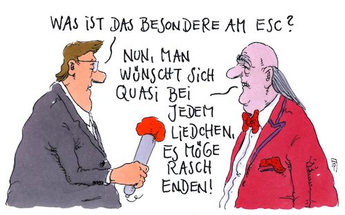 Cartoon: esc (medium) by Andreas Prüstel tagged esc,kiew,liedchen,cartoon,karikatur,andreas,pruestel,esc,kiew,liedchen,cartoon,karikatur,andreas,pruestel