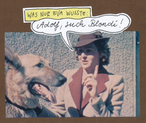 Cartoon: eva (medium) by Andreas Prüstel tagged evabraun,hitler,blondi,schäferhund