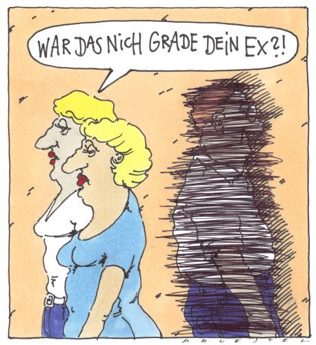 Cartoon: ex (medium) by Andreas Prüstel tagged freundinnen,beziehung,beziehung,beziehungskiste,ehebruch,frau,geschlecht,lebenspartnerschaft,ex,partnerschaft,paar,pärchen,freundinnen,frauen,single,ledig,vergangenheit,ausradieren,liebe,ex freund,ignorieren,vergessen,verdrängung,verdrängen,wut,nachtragend,erinnerung,abschnitt,lebensabschnitt,freund