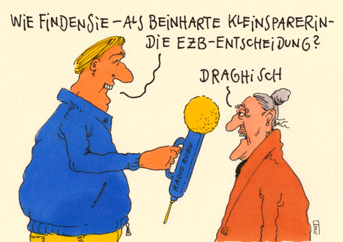 Cartoon: ezb draghi (medium) by Andreas Prüstel tagged pruestel,andreas,karikatur,cartoon,zzinsen,kleinsparer,staatsanleihen,draghi,eu,ezb,ezb,eu,draghi,staatsanleihen,kleinsparer,zzinsen,cartoon,karikatur,andreas,pruestel