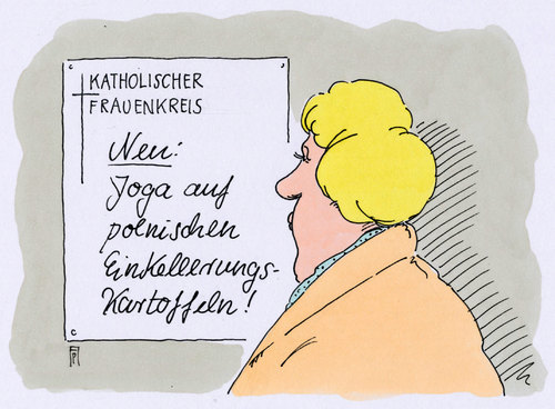 Cartoon: frauenkreis (medium) by Andreas Prüstel tagged karikatur,cartoon,polen,einkellerungskartoffeln,kartoffeln,frauenkreis,katholiken,yoga,andreas,pruestel,yoga,katholiken,frauenkreis,kartoffeln,einkellerungskartoffeln,polen,cartoon,karikatur,andreas,pruestel