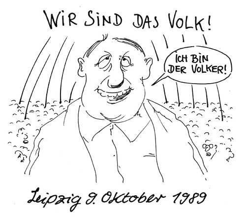 Cartoon: friedlicher revolutionär (medium) by Andreas Prüstel tagged friedliche,1989,ddr,leipzig,revolution,volker,volk,umsturz,cartoon,karikatur,andreas,pruestel,leipzig,ddr,1989,friedliche,revolution,volker,volk,umsturz,cartoon,karikatur,andreas,pruestel