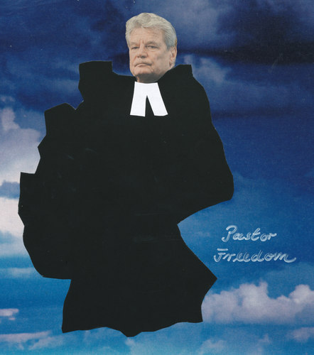 Cartoon: gauck (medium) by Andreas Prüstel tagged pastor,freiheit,protestantismus,deutschland,gauck,bundespräsident