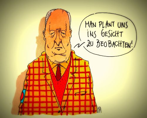 Cartoon: geplant (medium) by Andreas Prüstel tagged verfassungsschutz,afd,prüffall,beobachtung,verfassungsfeindlichkeit,gauland,cartoon,karikatur,andreas,pruestel,verfassungsschutz,afd,prüffall,beobachtung,verfassungsfeindlichkeit,gauland,cartoon,karikatur,andreas,pruestel