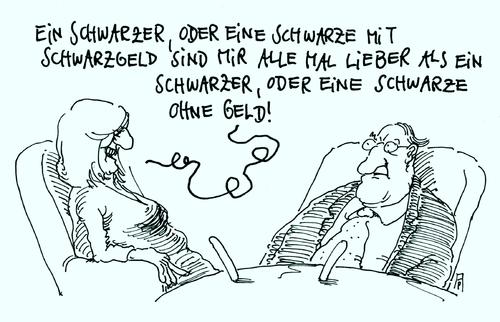 Cartoon: gute alice (medium) by Andreas Prüstel tagged alice,schwarzer,schwarzgeld,cartoon,karikatur,andreas,pruestel,alice,schwarzer,schwarzgeld,cartoon,karikatur,andreas,pruestel