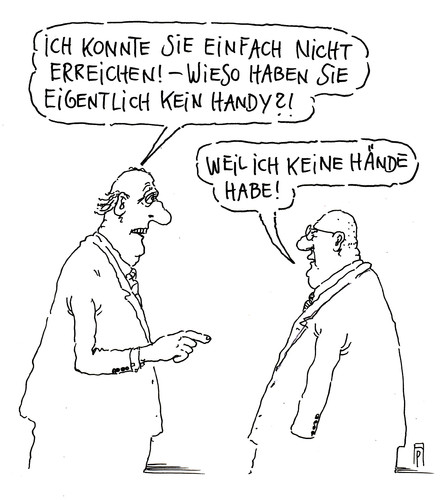 Cartoon: handy (medium) by Andreas Prüstel tagged handy,erreichbarkeit,hände,cartoon,karikatur,andreas,pruestel,handy,erreichbarkeit,hände,cartoon,karikatur,andreas,pruestel