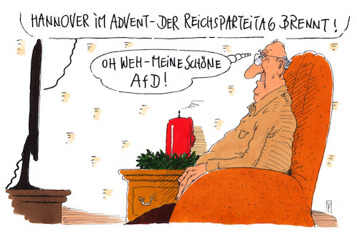 Cartoon: heißer parteitag (medium) by Andreas Prüstel tagged afd,parteitag,hannover,richtungskämpfe,reichsparteitag,advent,cartoon,karikatur,andreas,pruestel,afd,parteitag,hannover,richtungskämpfe,reichsparteitag,advent,cartoon,karikatur,andreas,pruestel