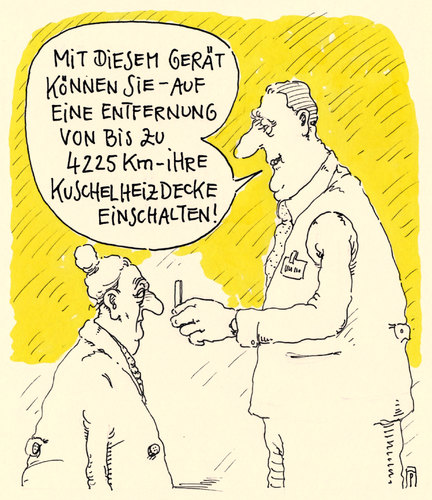 Cartoon: heizdecke (medium) by Andreas Prüstel tagged heizdecke,neue,technik,verkauf,cartoon,karikatur,andreas,pruestel,heizdecke,neue,technik,verkauf,cartoon,karikatur,andreas,pruestel