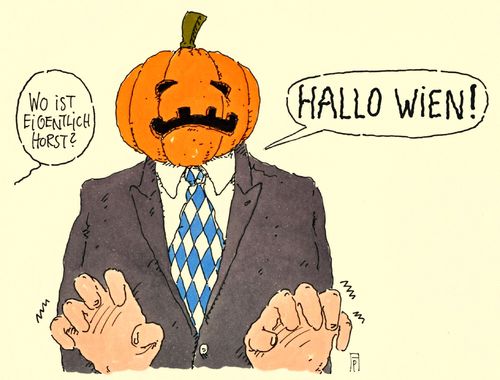 Cartoon: horst s. (medium) by Andreas Prüstel tagged horst,seehofer,csu,flüchtlingspolitik,bayern,österreich,durchwinken,ultimatum,halloween,wien,flüchtlingszustrom,kürbis,cartoon,karikatur,andreas,prüstel,horst,seehofer,csu,flüchtlingspolitik,bayern,österreich,durchwinken,ultimatum,halloween,wien,flüchtlingszustrom,kürbis,cartoon,karikatur,andreas,prüstel