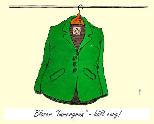 Cartoon: immergrün (medium) by Andreas Prüstel tagged merkel,vierte,kanzlerschaft,blazer,cartoon,karikatur,andreas,pruestel,merkel,vierte,kanzlerschaft,blazer,cartoon,karikatur,andreas,pruestel