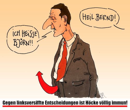 Cartoon: immun (medium) by Andreas Prüstel tagged björn,höcke,afd,aufhebung,immunität,thüringen,landtag,cartoon,karikatur,björn,höcke,afd,aufhebung,immunität,thüringen,landtag,cartoon,karikatur