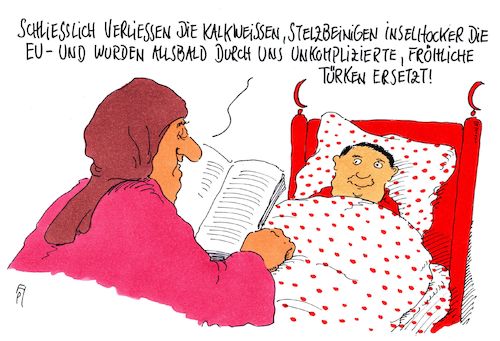 Cartoon: inselhocker (medium) by Andreas Prüstel tagged brexit,chaos,eu,großbritannien,türkei,cartoon,karikatur,andreas,pruestel,brexit,chaos,eu,großbritannien,türkei,cartoon,karikatur,andreas,pruestel