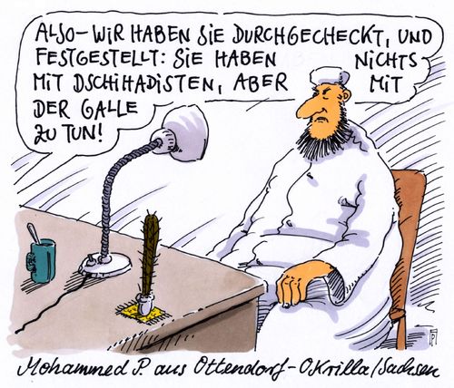 Cartoon: islamsachse (medium) by Andreas Prüstel tagged islam,islamisten,dschihadisten,moslem,terrorgefahr,sachsen,ottendorf,okrilla,galle,cartoon,karikatur,andreas,pruestel,sicherheitsbehörde,islam,islamisten,dschihadisten,moslem,terrorgefahr,sachsen,ottendorf,okrilla,galle,cartoon,karikatur,andreas,pruestel,sicherheitsbehörde