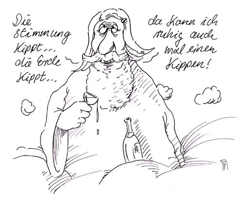 Cartoon: kippen (medium) by Andreas Prüstel tagged weltlage,stimmung,flüchtlingskrise,gott,saufen,kippen,alkohol,cartoon,karikatur,andreas,pruestel,weltlage,stimmung,flüchtlingskrise,gott,saufen,kippen,alkohol,cartoon,karikatur,andreas,pruestel