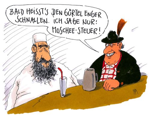 kirchensteuer By Andreas Prüstel | Religion Cartoon | TOONPOOL