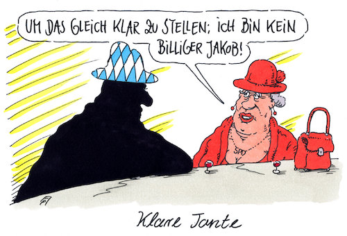 Cartoon: klare tante (medium) by Andreas Prüstel tagged neue,sondierungen,alte,tante,spd,cdu,csu,groko,bedingungen,caretoon,karikatur,andreas,pruestel,neue,sondierungen,alte,tante,spd,cdu,csu,groko,bedingungen,caretoon,karikatur,andreas,pruestel