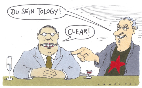 Cartoon: klaro (medium) by Andreas Prüstel tagged scientology,kneipe,scientology,sekte,glaube,religion