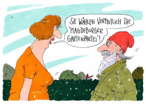 Cartoon: kleinstparteien (medium) by Andreas Prüstel tagged bundestagswahl,kleinstparteien,magdeburger,gartenpartei,gartenzwerg,cartoon,karikatur,andreas,pruestel,bundestagswahl,kleinstparteien,magdeburger,gartenpartei,gartenzwerg,cartoon,karikatur,andreas,pruestel