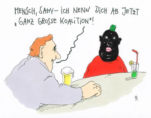 Cartoon: koalitionär (medium) by Andreas Prüstel tagged grüne,spd,csu,cdu,koalition,regierungsbildung,bundestagswahl,bundestagswahl,regierungsbildung,koalition,cdu,csu,spd,grüne