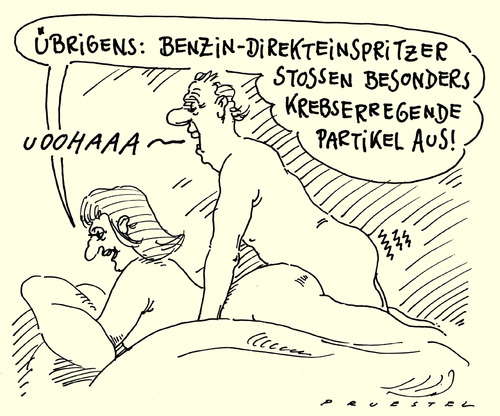 Cartoon: krebs erregend (medium) by Andreas Prüstel tagged benzindirekteinspritzer,schadstoffe,krebs,luftverschmutzung,schadstoffe,krebs,luftverschmutzung,gesundheit