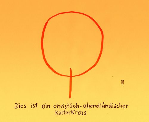 Cartoon: kreis (medium) by Andreas Prüstel tagged christlich,abendländischer,kulturkreis,csu,einwanderung,einwanderungsbeschränkungen,flüchtlinge,cartoon,karikatur,andreas,pruestel,christlich,abendländischer,kulturkreis,csu,einwanderung,einwanderungsbeschränkungen,flüchtlinge,cartoon,karikatur,andreas,pruestel