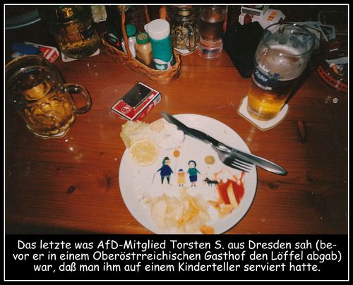 Cartoon: letzter blick (medium) by Andreas Prüstel tagged tod,ableben,löffel,abgeben,afd,gasthof,oberösterreich,urlaub,cartoon,collage,andreas,pruestel,tod,ableben,löffel,abgeben,afd,gasthof,oberösterreich,urlaub,cartoon,collage,andreas,pruestel