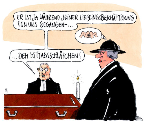 Cartoon: lieblingsbeschäftigung (medium) by Andreas Prüstel tagged tod,lieblingsbeschäftigung,mittagsschlaf,cartoon,karikatur,andreas,pruestel,tod,lieblingsbeschäftigung,mittagsschlaf,cartoon,karikatur,andreas,pruestel