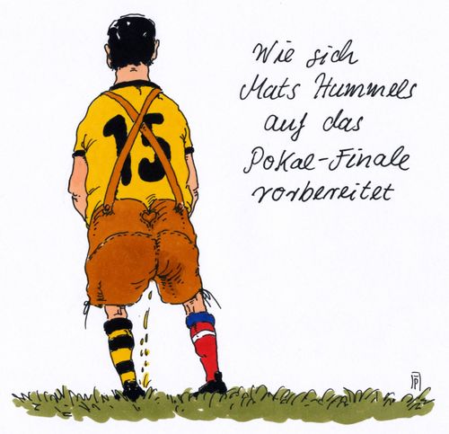 Cartoon: mats hummels (medium) by Andreas Prüstel tagged mats,hummels,vereinswechsel,bvb,borussia,dortmund,fc,bayern,münchen,pokalfinale,berlin,cartoon,karikatur,andreas,pruestel,mats,hummels,vereinswechsel,bvb,borussia,dortmund,fc,bayern,münchen,pokalfinale,berlin,cartoon,karikatur,andreas,pruestel