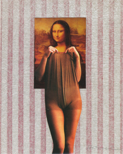 Cartoon: meine lisa (medium) by Andreas Prüstel tagged monalisa,leonardodavinci,feinstrumpfhose