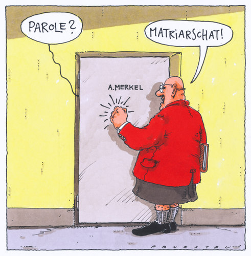 Cartoon: mimikry (medium) by Andreas Prüstel tagged unterwerfung,anpassung,dominanz,merkel,angela,bundeskanzlerin,parole,matriarschat,altmaier,peter,matriarschat,parole,bundeskanzlerin,angela,merkel,dominanz,anpassung,unterwerfung