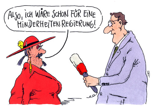 Cartoon: minderheitsregierung (medium) by Andreas Prüstel tagged koalitionen,minderheitsregierung,minderheiten,umfrage,cartoon,karikatur,andreas,pruestel,koalitionen,minderheitsregierung,minderheiten,umfrage,cartoon,karikatur,andreas,pruestel