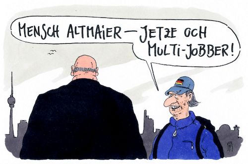 Cartoon: multi-peter (medium) by Andreas Prüstel tagged peter,altmaier,cdu,wahlkampfmanager,kanzleramtsminister,multijobber,cartoon,karikatur,andreas,pruestel,peter,altmaier,cdu,wahlkampfmanager,kanzleramtsminister,multijobber,cartoon,karikatur,andreas,pruestel