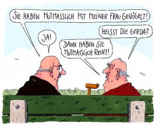 Cartoon: mutmaßlich (medium) by Andreas Prüstel tagged ehe,ehebruch,alter,senioren,mutmaßlichkeit,cartoon,karikatur,andreas,pruestel,ehe,ehebruch,sex,alter,senioren,mutmaßlichkeit,cartoon,karikatur,andreas,pruestel