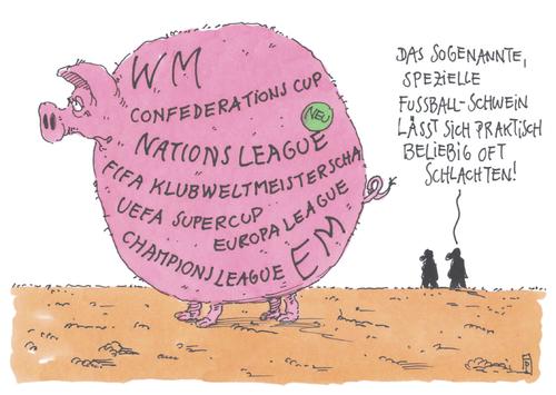 Cartoon: nations league (medium) by Andreas Prüstel tagged fußball,uefa,fifa,wm,em,confederationscup,nationsleague,fifaklubweltmeisterschaft,uefasupercup,europaleague,championsleague,schwein,schlachten,cartoon,karikatur,andreas,pruestel,fußball,uefa,fifa,wm,em,confederationscup,nationsleague,fifaklubweltmeisterschaft,uefasupercup,europaleague,championsleague,schwein,schlachten,cartoon,karikatur,andreas,pruestel