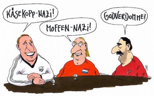 Cartoon: nazis unter sich (medium) by Andreas Prüstel tagged türkei,deutschland,niederlande,wahlkampfauftritte,minister,akp,präsidialsystem,erdogan,käsekopp,moffen,nazivergleiche,cartoon,karikatur,andreas,pruestel,türkei,deutschland,niederlande,wahlkampfauftritte,minister,akp,präsidialsystem,erdogan,käsekopp,moffen,nazivergleiche,cartoon,karikatur,andreas,pruestel