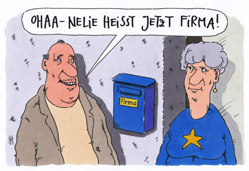 Cartoon: neelie kroes (medium) by Andreas Prüstel tagged eu,kommissarin,briefkastenfirma,bahamas,brüssel,cartoon,karikatur,andreas,pruestel,eu,kommissarin,briefkastenfirma,bahamas,brüssel,cartoon,karikatur,andreas,pruestel