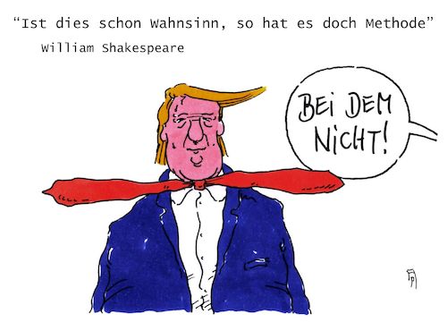 Cartoon: nicht (medium) by Andreas Prüstel tagged usa,trump,außenpolitik,innenpolitik,unberechenbarkeit,wahnsinn,zitat,shakespeare,cartoon,karikatur,andreas,pruestel,usa,trump,außenpolitik,innenpolitik,unberechenbarkeit,wahnsinn,zitat,shakespeare,cartoon,karikatur,andreas,pruestel