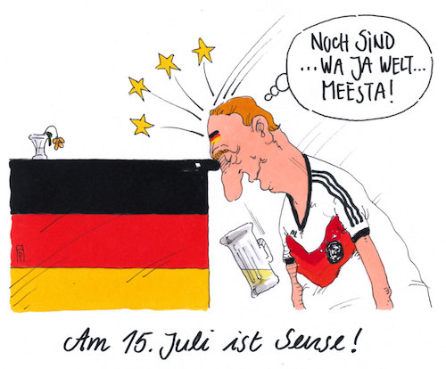 Cartoon: noch (medium) by Andreas Prüstel tagged fußballweltmeisterschaft,vorrundenaus,deutschland,amtierender,weltmeister,finaltag,cartoon,karikatur,andreas,pruestel,fußballweltmeisterschaft,vorrundenaus,deutschland,amtierender,weltmeister,finaltag,cartoon,karikatur,andreas,pruestel