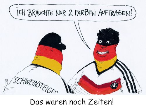 Cartoon: nostalgisch (medium) by Andreas Prüstel tagged fußballweltmeisterschaft,zweitausendvierzehn,rückblick,cartoon,karikatur,andreas,pruestel,fußballweltmeisterschaft,zweitausendvierzehn,rückblick,cartoon,karikatur,andreas,pruestel