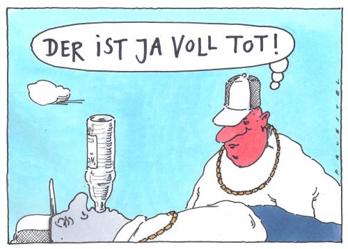 Cartoon: o.t. (medium) by Andreas Prüstel tagged komasaufen,alkohol,trinken,saufen,betrunken,betrinken,konsum,alkoholkonsum,konsument,jugendliche,jugend,kids,flatrate,spirituosen,koma,ohnmacht,körper,gesundheit,risiko,abhängigkeit,abhängig,cool,trend,sucht,süchtig,droge,gesellschaft,perspektivlosigkeit,ausweglosigkeit,freizeit,langeweile,werte